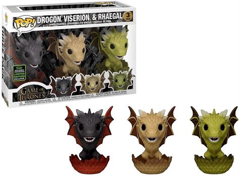 POP! GOT: Dragon 3 pack 2020 Con Exc (Hatching)