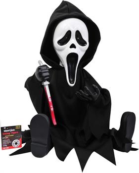 Ghost Face Animated Sitting Figure