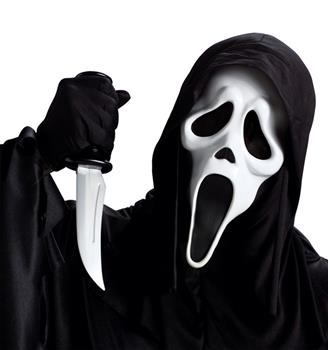 Ghost Face Mask with Knife Set