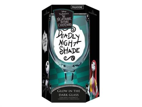 Nightmare Before Christmas Glow in the Dark Glass