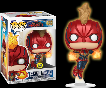 POP! Captain Marvel: Captain Marvel GITD 433